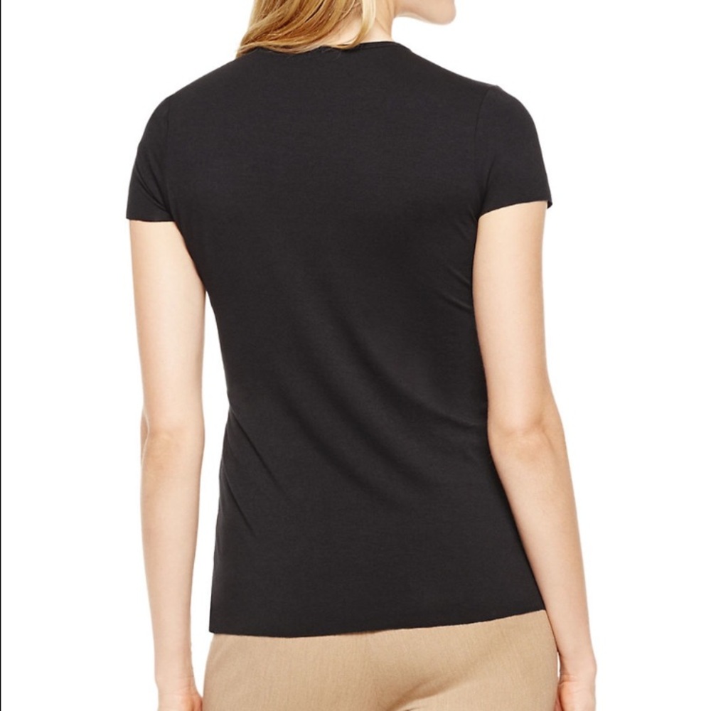 Vince Camuto faux suede black top - Picture 2 of 4